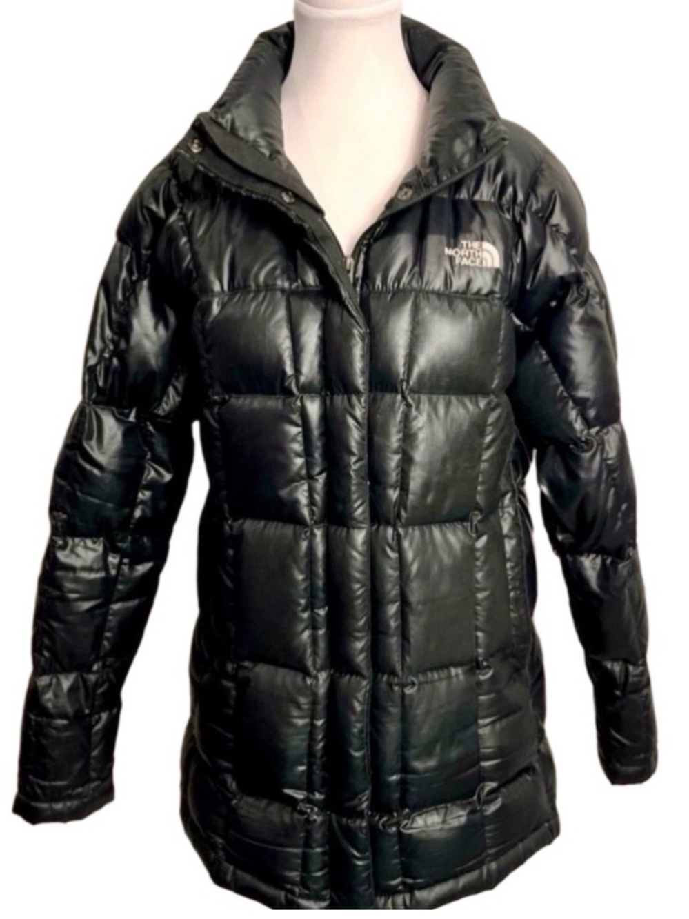 The North Face Women's Black 600 Fill Down Puffer Coat Mid Length Jacket Size M